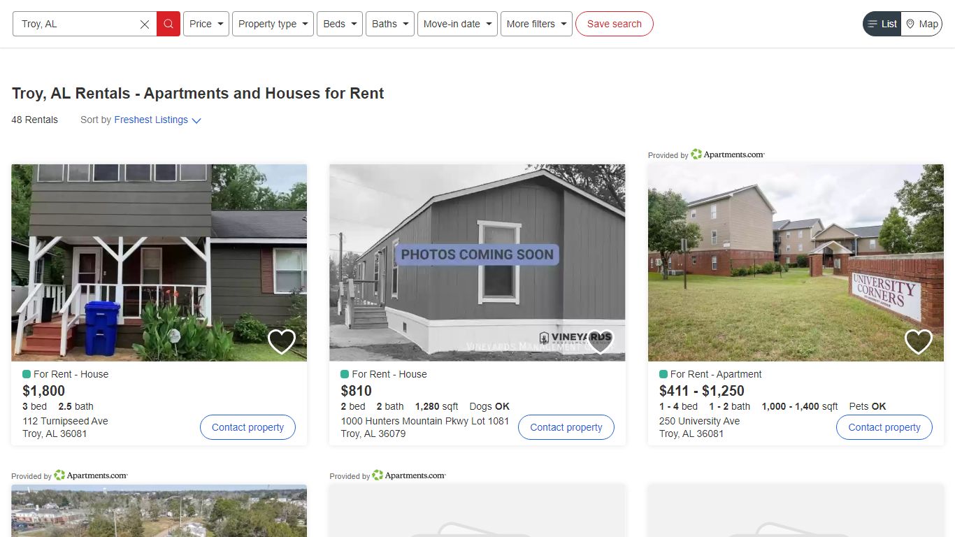 Troy, AL Rentals - Apartments and Houses for Rent | realtor.com®